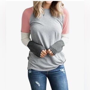 Orangeskycn Shirts For Women Casual Comfy
Loose Patchwork Ladies Tops